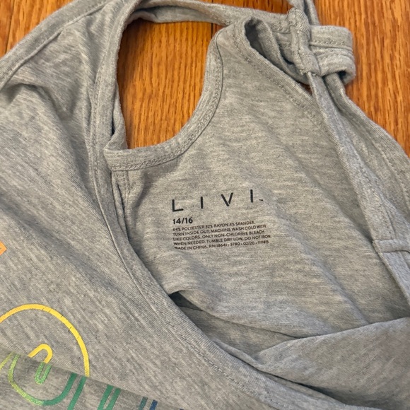 LIVI Gray Racerback - Picture 3 of 4